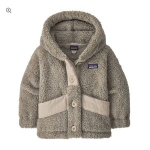 Patagonia Baby Toddler Los Gatos Button Up Hooded Sherpa Jacket